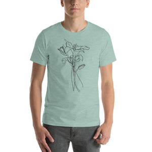 Floral Doodle Short-Sleeve Unisex T-Shirt