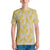 Yellow Floral Geo All Over Print Men's T-shirt
