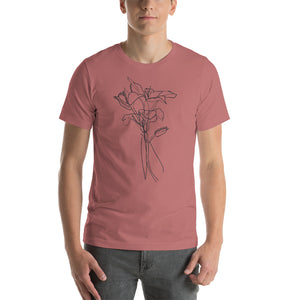 Floral Doodle Short-Sleeve Unisex T-Shirt