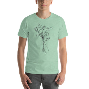 Floral Doodle Short-Sleeve Unisex T-Shirt