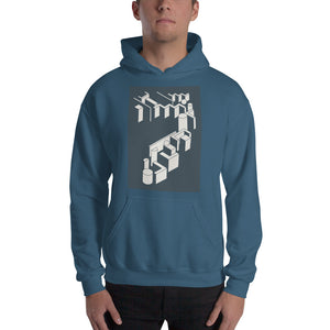 Abstract Hooded Sweatshirt